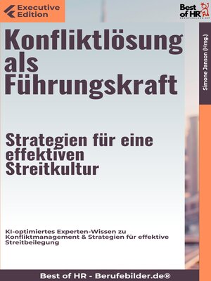 cover image of Konfliktlösung als Führungskraft  – Strategien für eine effektiven Streitkultur